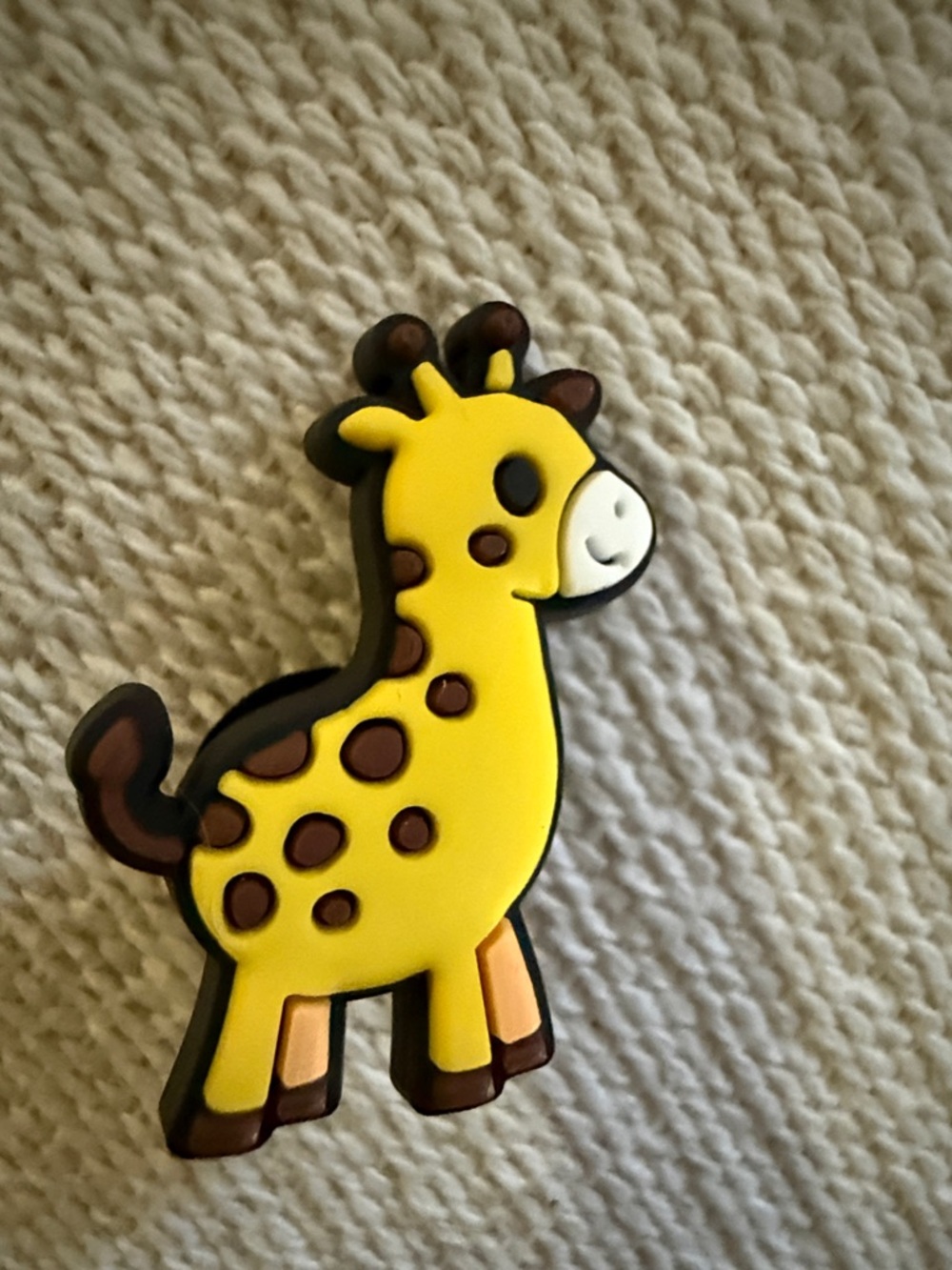 Yellow Giraffe shoe charm